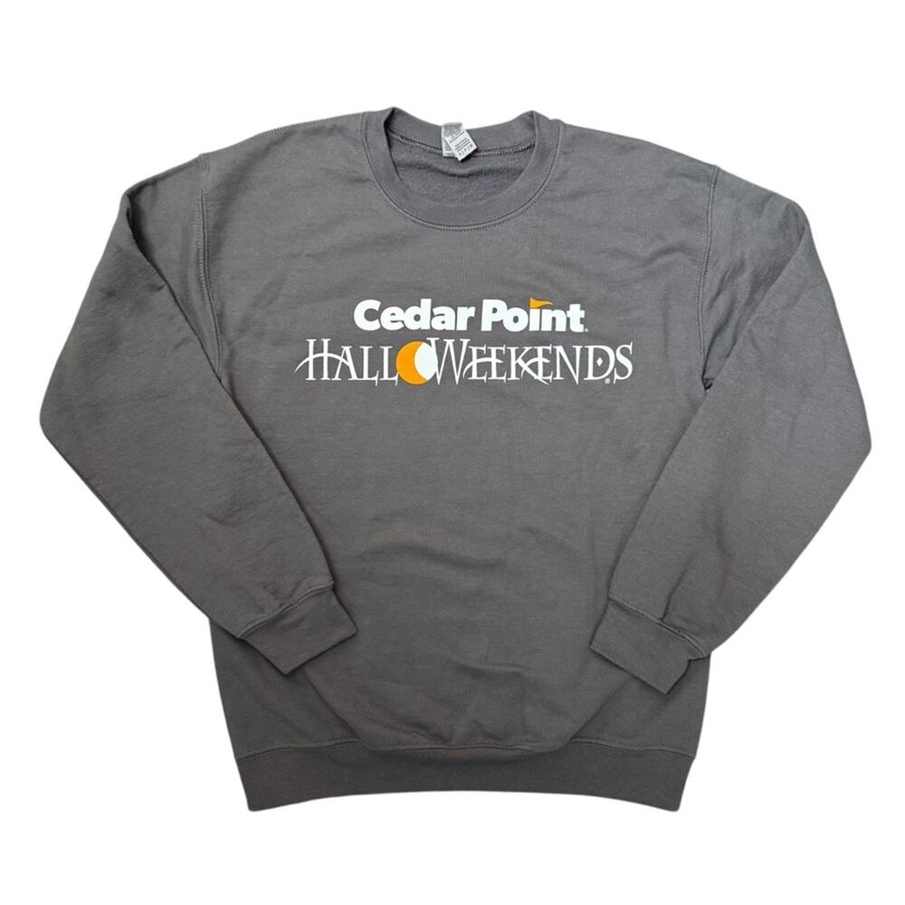 Cedar Point Halloweekends Gray Sweatshirt Unisex Size Small Ohio